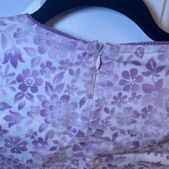 GAP KIDS - Little Girls Purple Floral Long Sleeve Top - Picture 5 of 7